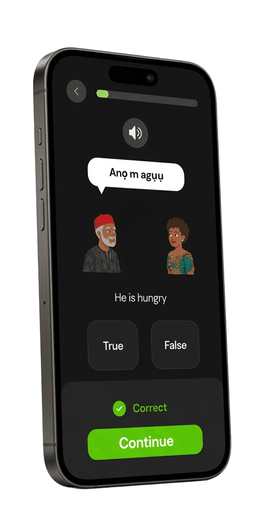 IgboMadeEasy app interface
